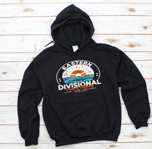 Load image into Gallery viewer, **ADULT** Eastern Divisional Swim Meet Hoodie - MULTIPLE COLORS AVAILABLE
